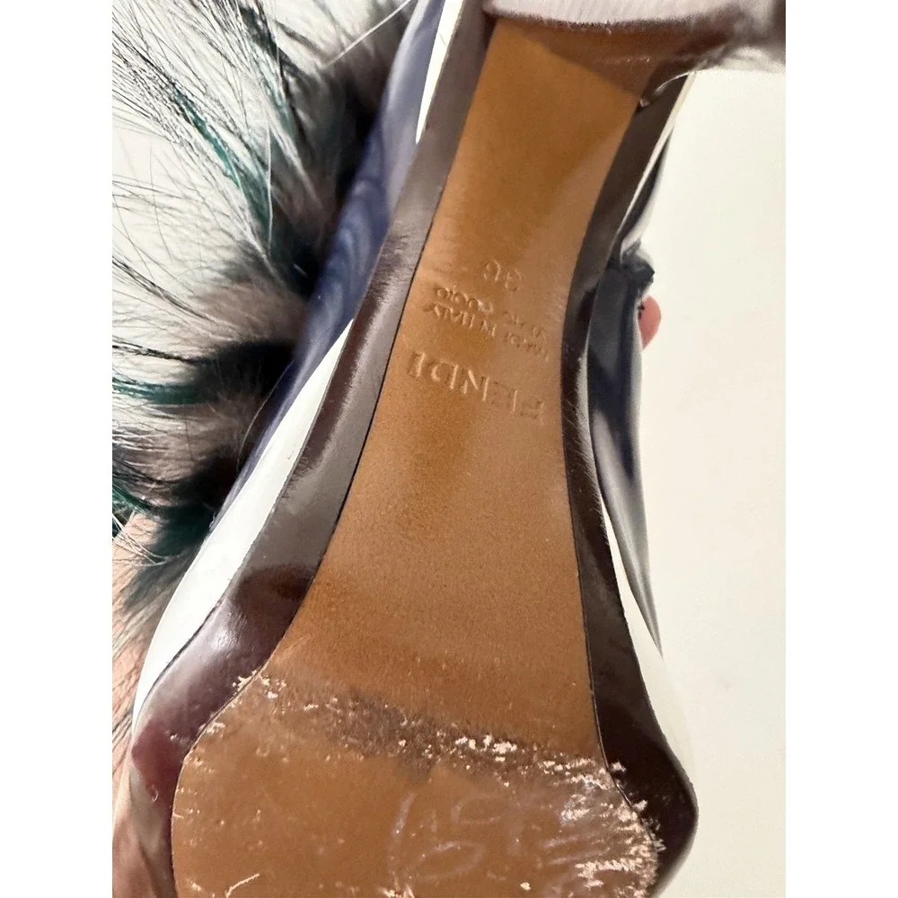 Fendi Couture Karl Lagerfeld Feather Runway Ankle Boots Booties 36 6 5.5 - Picture 9 of 15